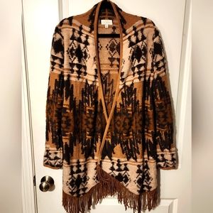 Womens Lucky Brand oversized sweater/jacket.